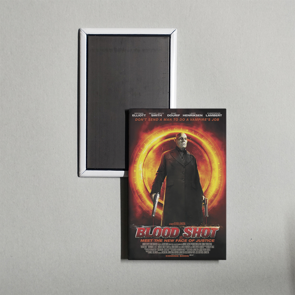 Blood Shot Mini Movie Fridge Magnet