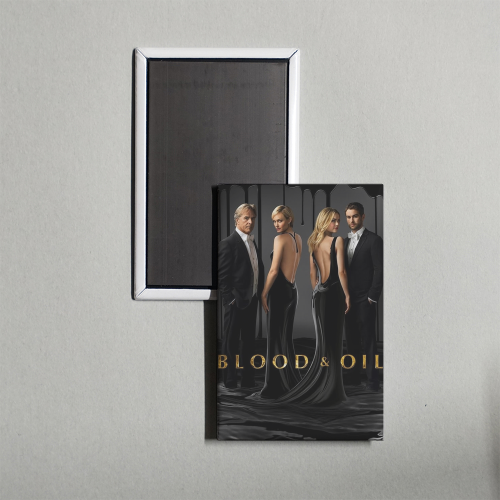 Blood & Oil TV Show Fridge Magnet