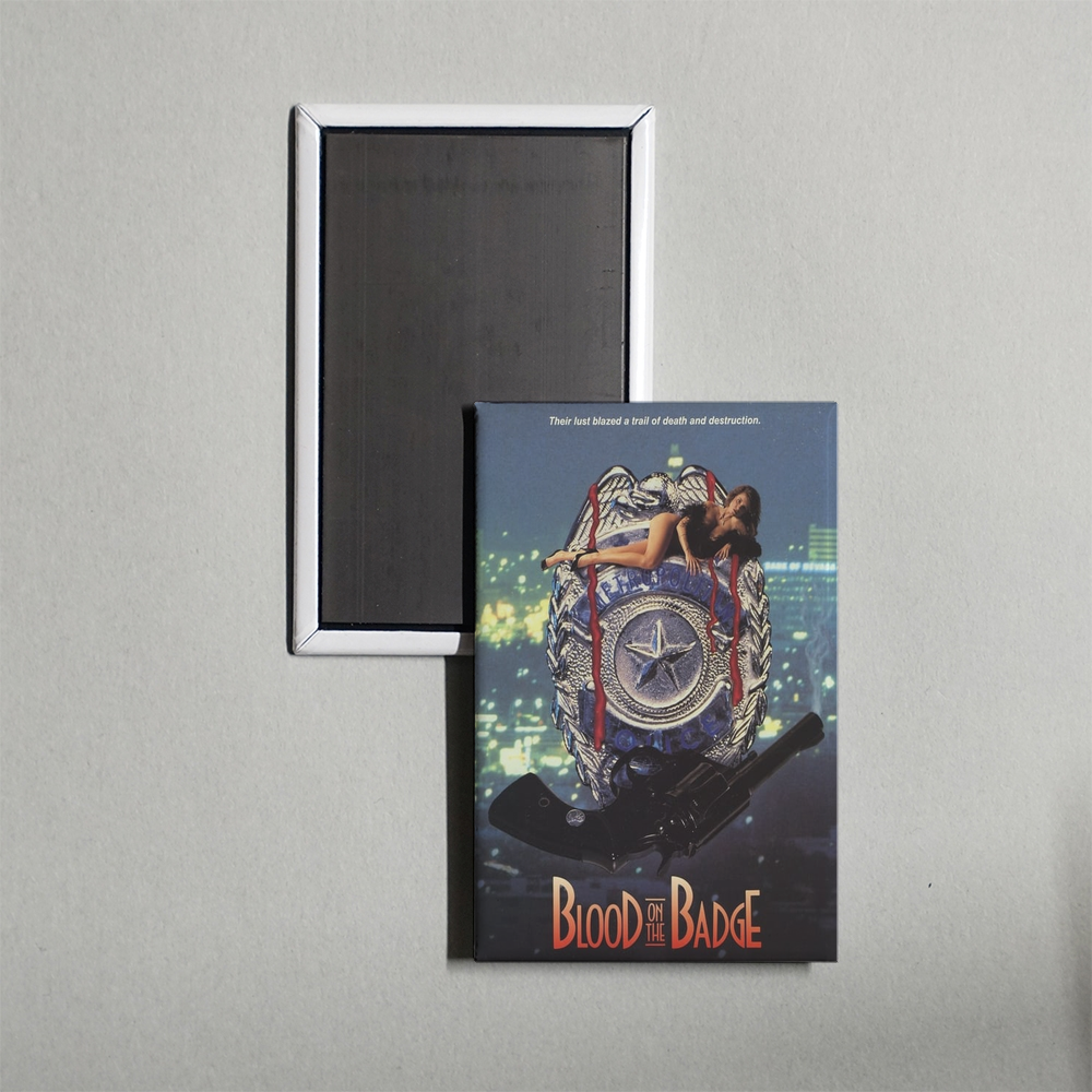 Blood on the Badge Mini Movie Fridge Magnet