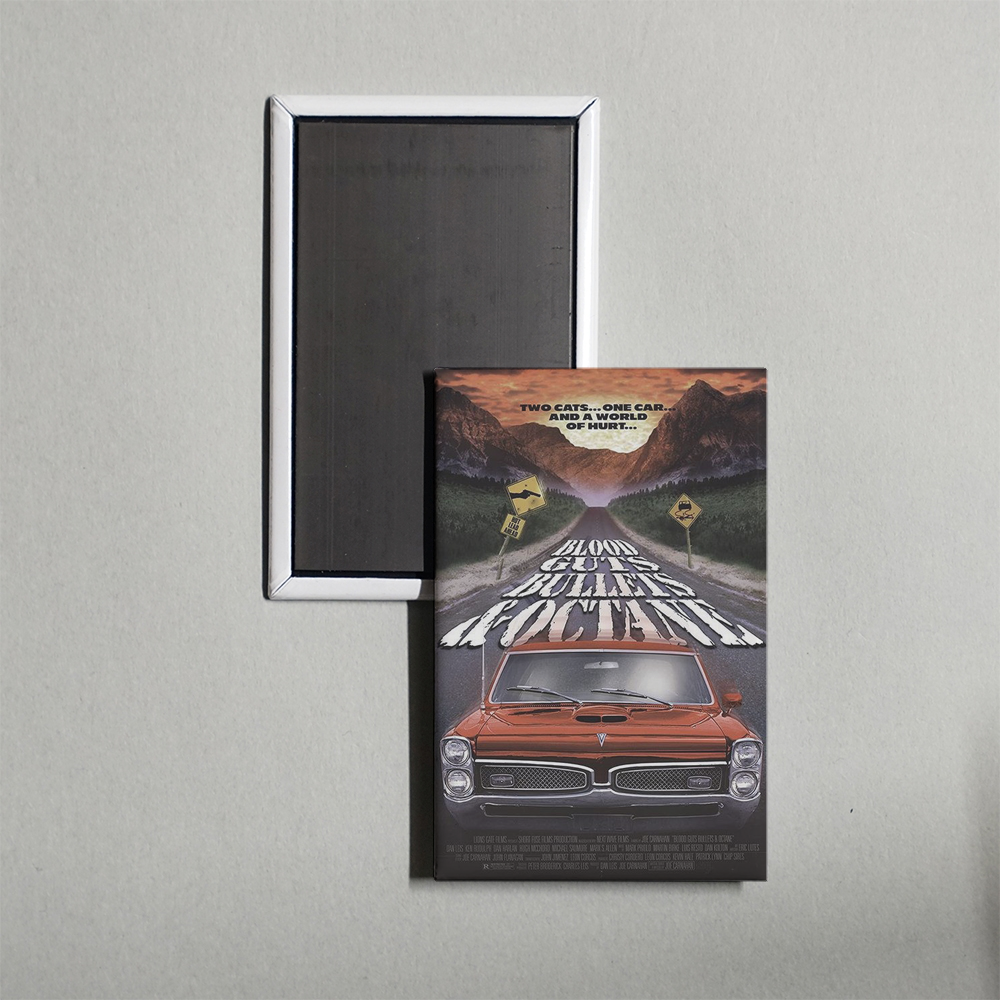 Blood, Guts, Bullets and Octane Mini Movie Fridge Magnet
