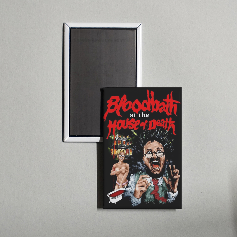 Bloodbath at the House of Death Mini Movie Fridge Magnet