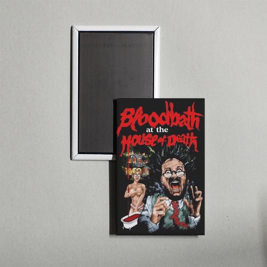 Bloodbath at the House of Death Mini Movie Fridge Magnet