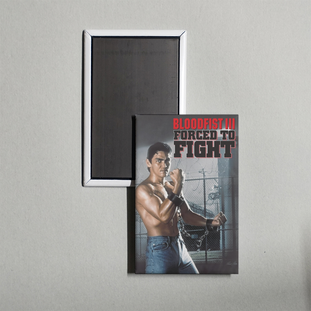 Bloodfist III Forced to Fight Mini Movie Fridge Magnet