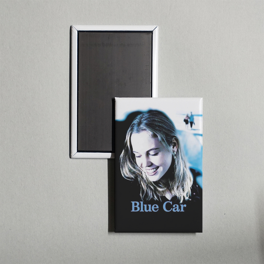 Blue Car Mini Movie Fridge Magnet