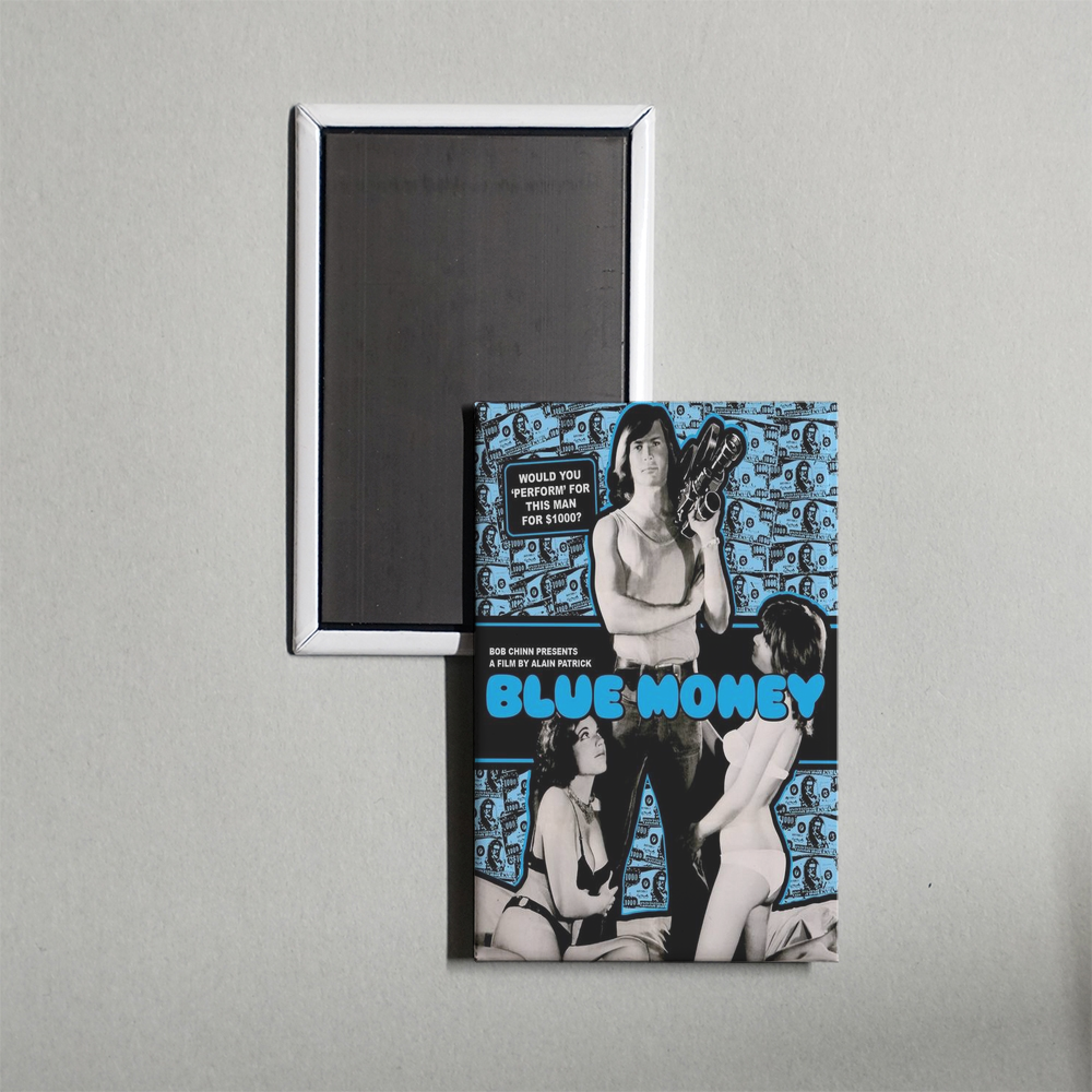 Blue Money Mini Movie Fridge Magnet