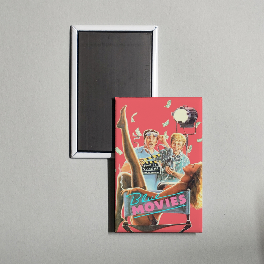 Blue Movies Mini Movie Fridge Magnet