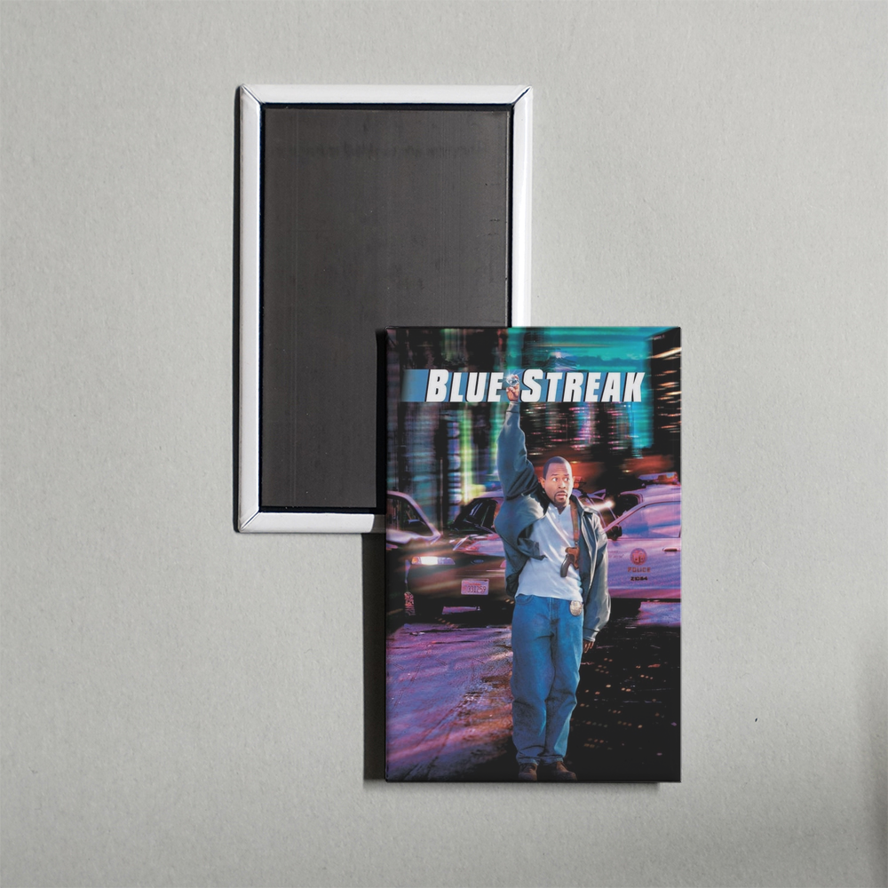 Blue Streak Mini Movie Fridge Magnet