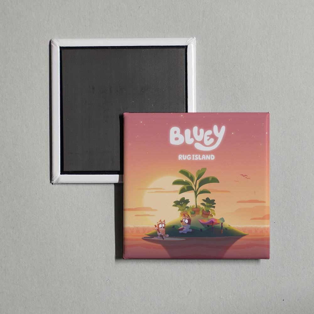 Bluey - Rug Island Album Cover Fridge Magnet