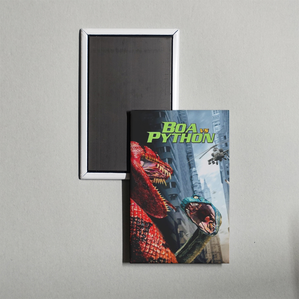 Boa vs. Python Mini Movie Fridge Magnet