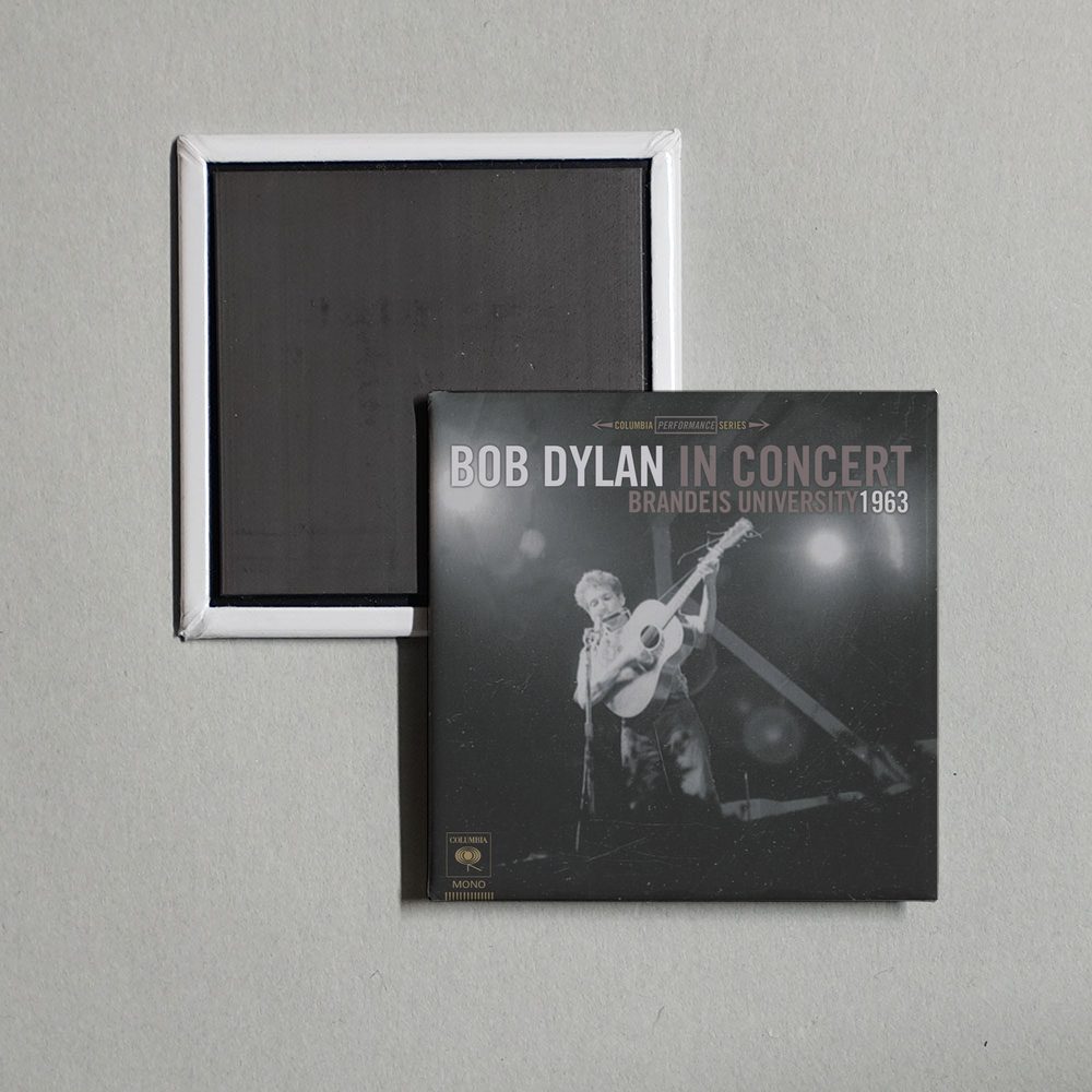 Bob Dylan - Bob Dylan In Concert Brandeis University 1963 (Live) Album Cover Fridge Magnet