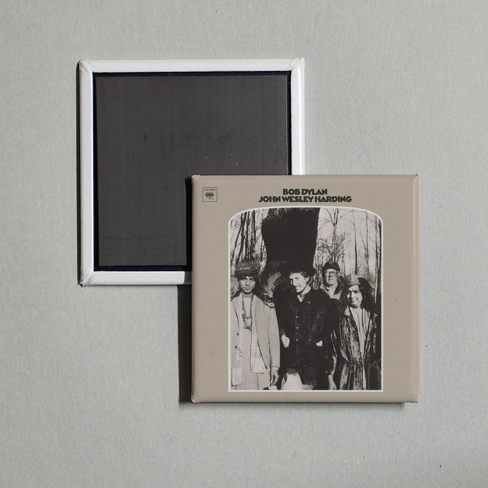 Bob Dylan - John Wesley Harding Album Cover Fridge Magnet