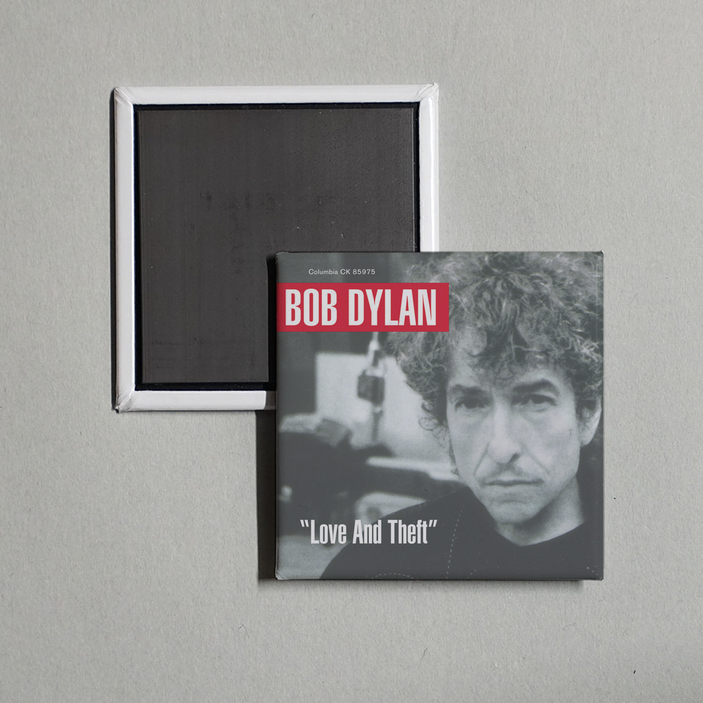 Bob Dylan - Love And Theft Album Cover Fridge Magnet