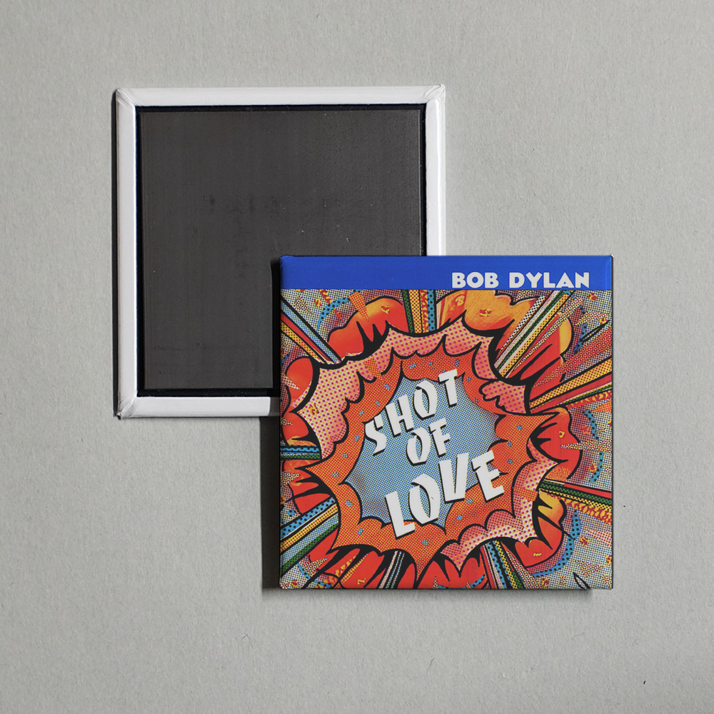 Bob Dylan - Shot Of Love Album Cover Fridge Magnet