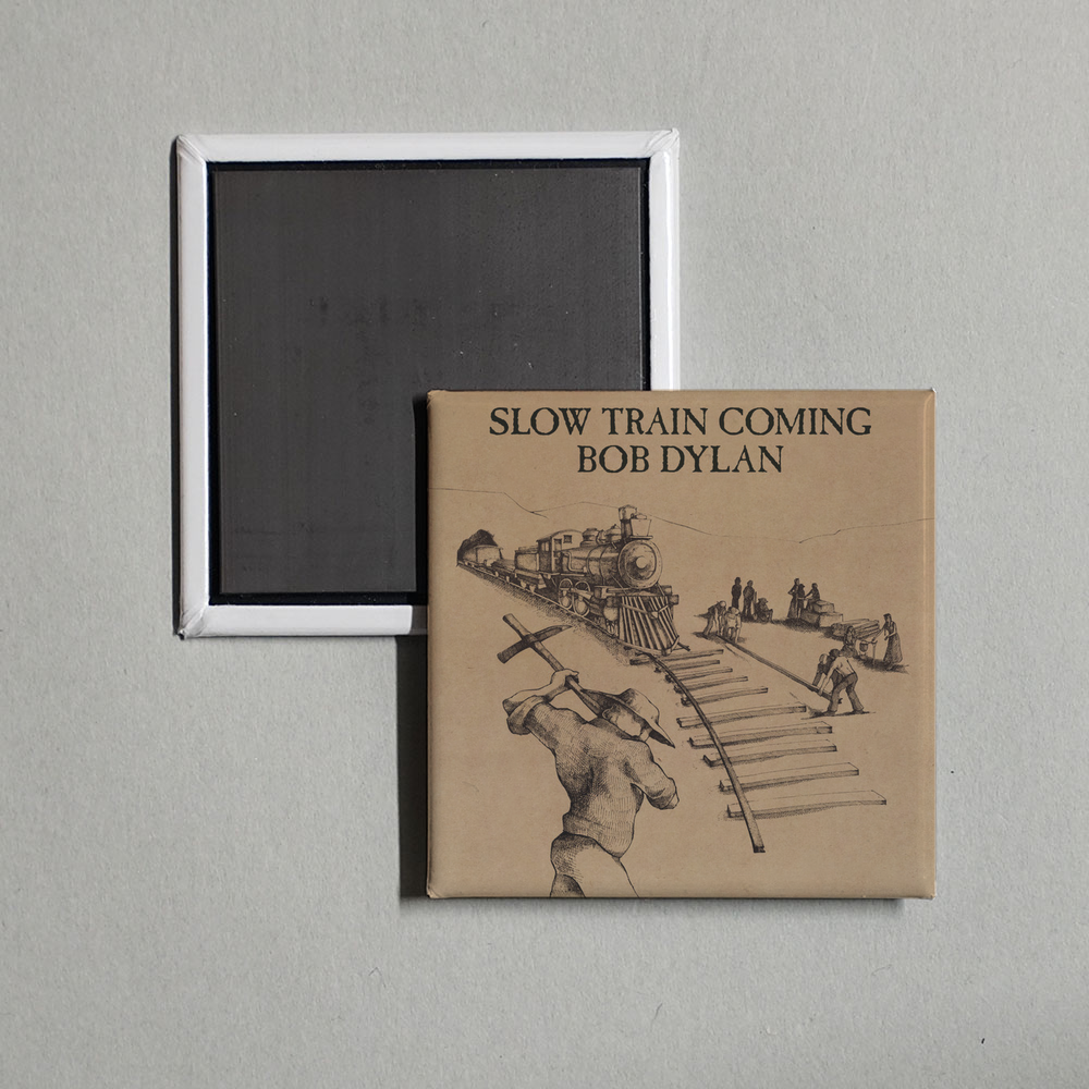 Bob Dylan - Slow Train Coming Album Cover Fridge Magnet