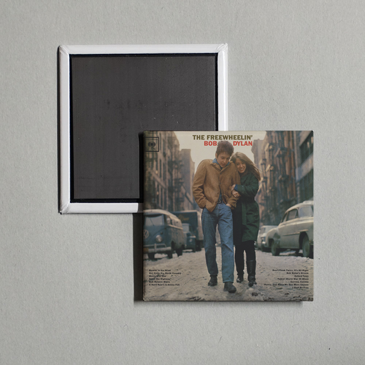 Bob Dylan - The Freewheelin' Bob Dylan Album Cover Fridge Magnet