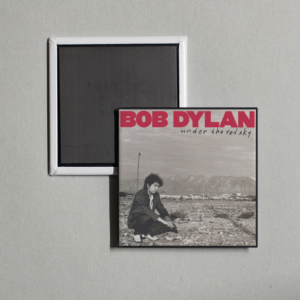 Bob Dylan - Under The Red Sky Album Cover Fridge Magnet