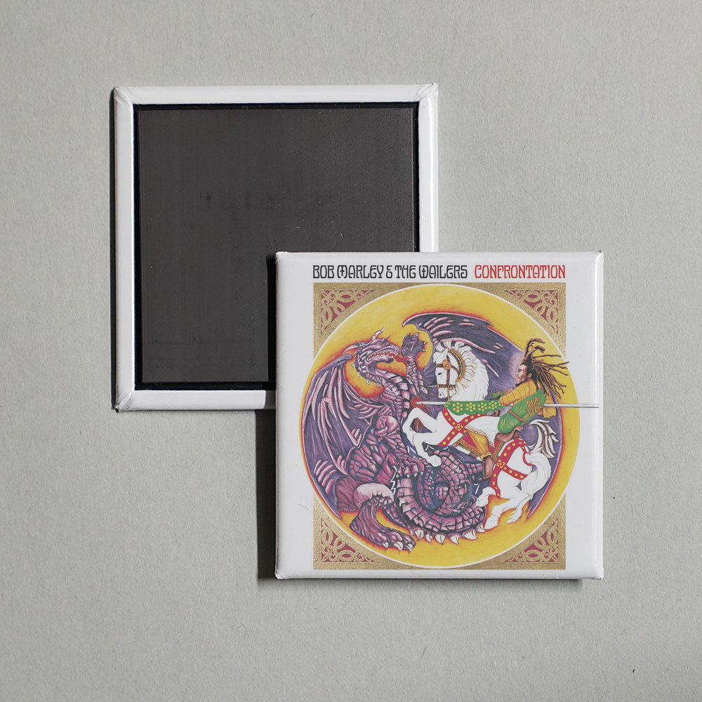 Bob Marley & The Wailers - Confrontation Album Cover Fridge Magnet