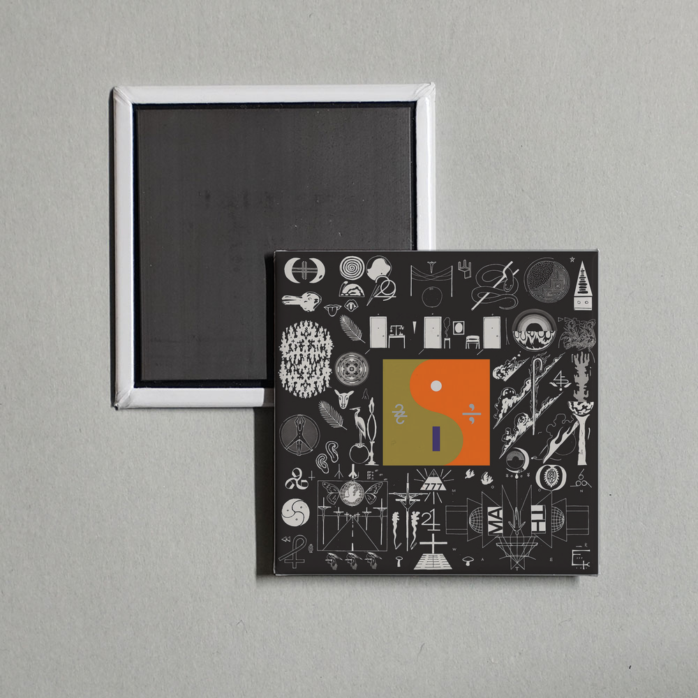 Bon Iver - 22, A Million Album Cover Fridge Magnet