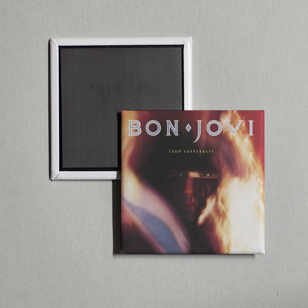 Bon Jovi - 7800 Fahrenheit Album Cover Fridge Magnet