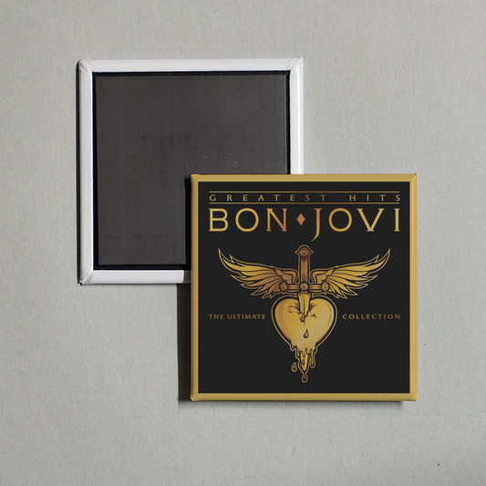 Bon Jovi - Bon Jovi Greatest Hits - The Ultimate Collection (Deluxe) Album Cover Fridge Magnet