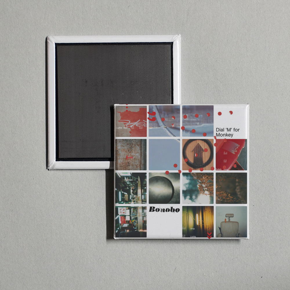 Bonobo - Dial 'M' for Monkey Album Cover Fridge Magnet