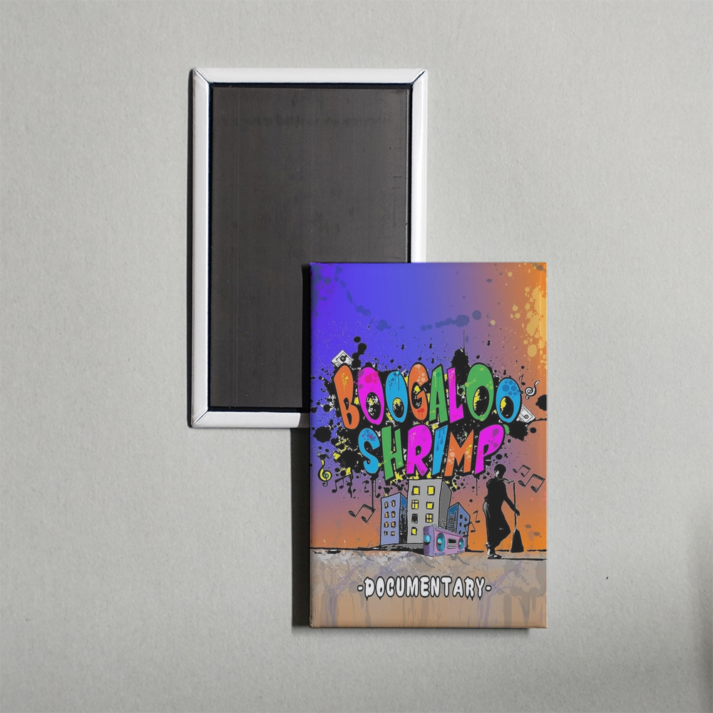 Boogaloo Shrimp Documentary Mini Movie Fridge Magnet