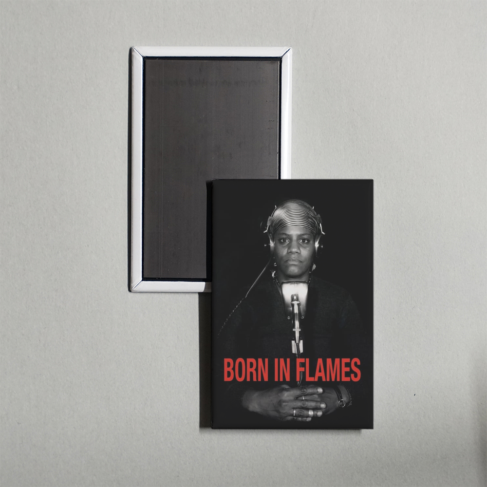 Born in Flames Mini Movie Fridge Magnet