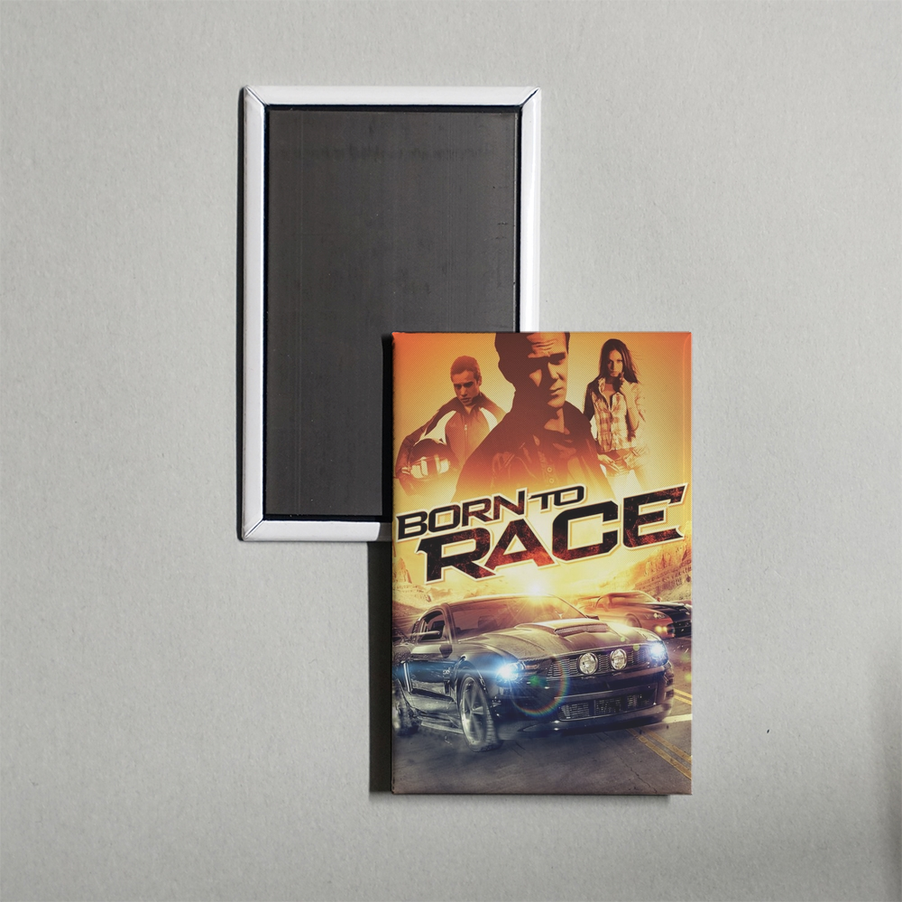 Born to Race Mini Movie Fridge Magnet