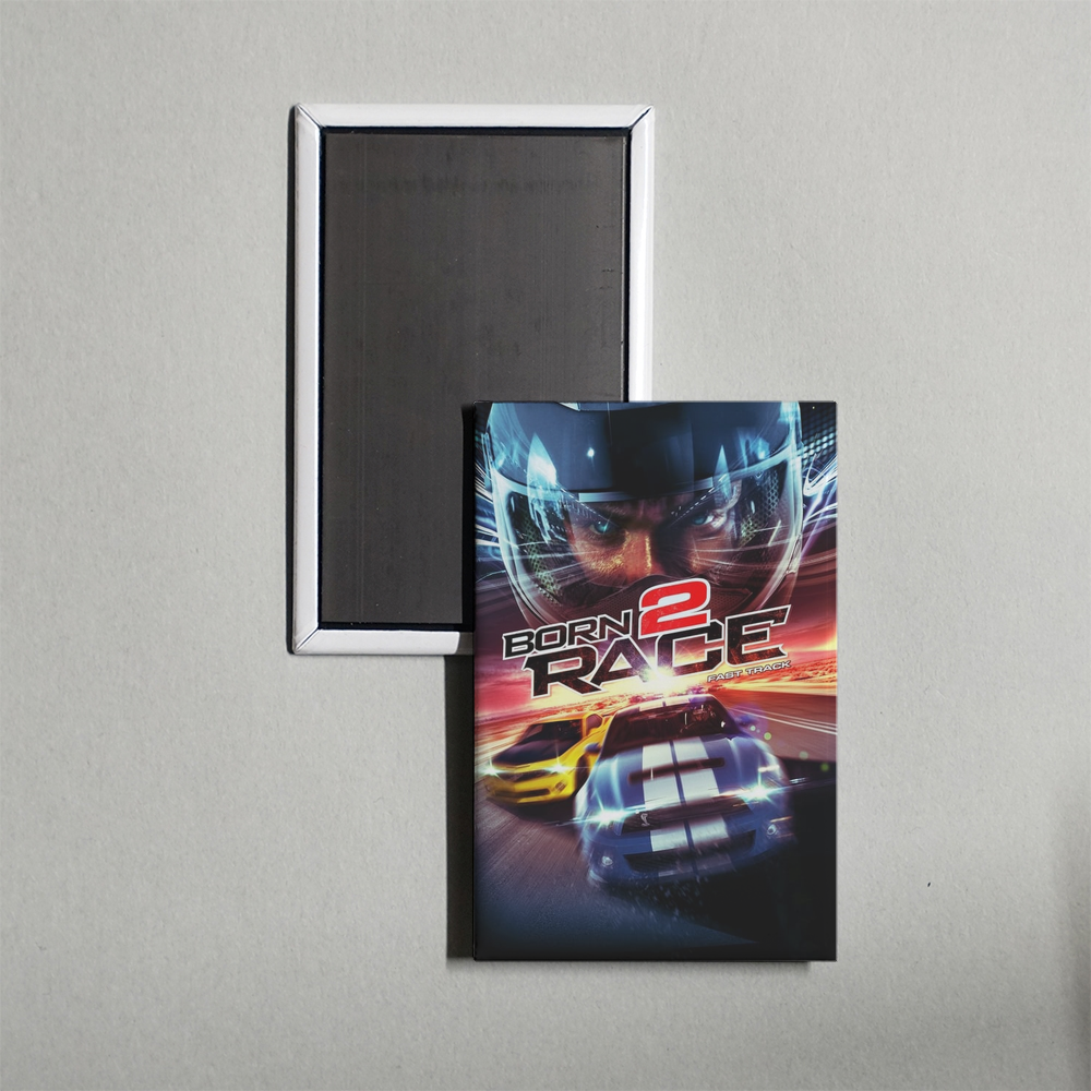 Born to Race Fast Track Mini Movie Fridge Magnet