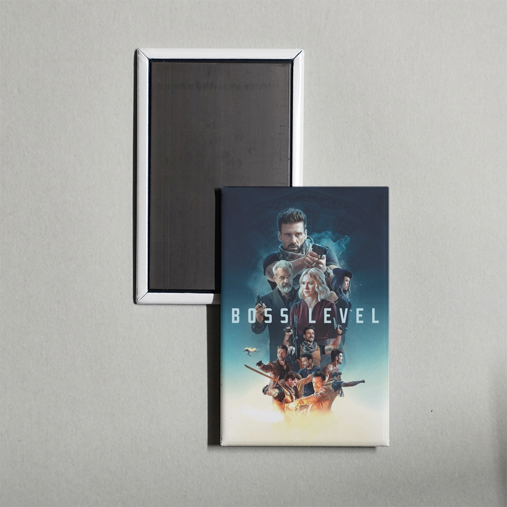 Boss Level Mini Movie Fridge Magnet