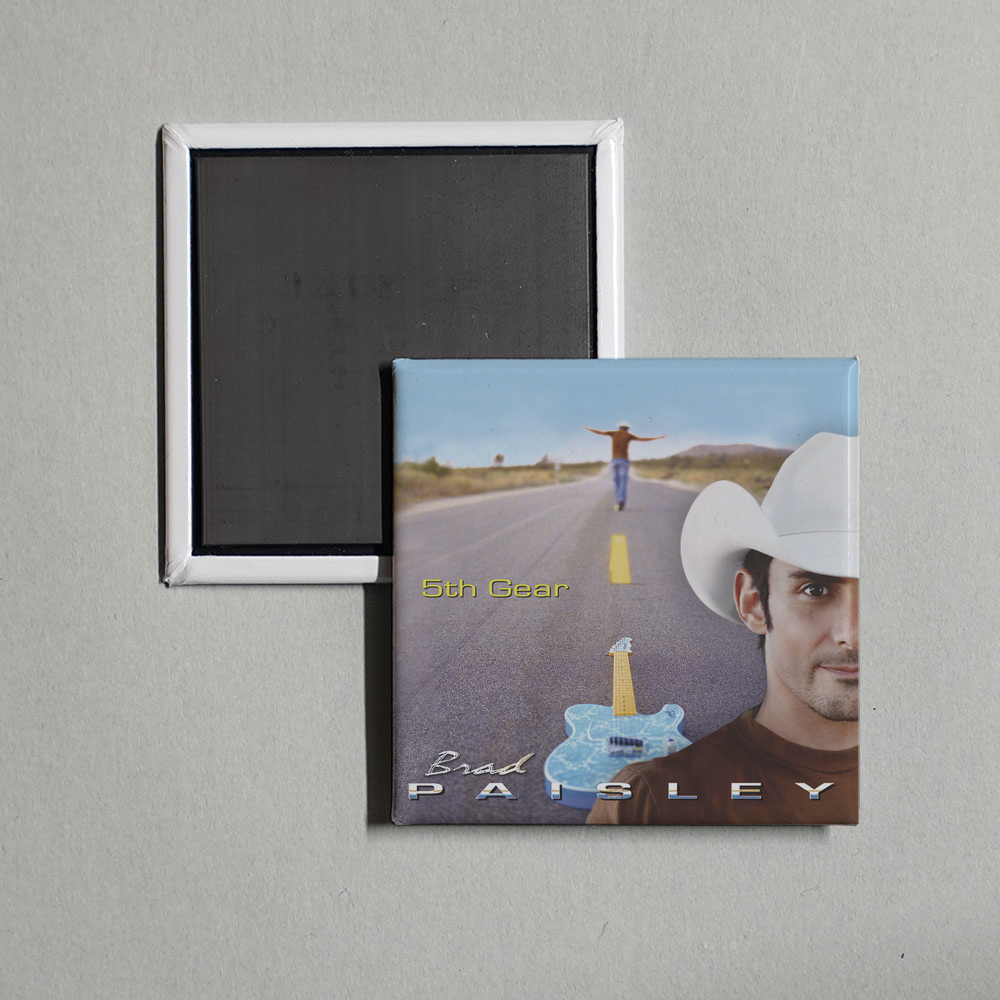 Brad Paisley - 5th Gear Album Cover Fridge Magnet