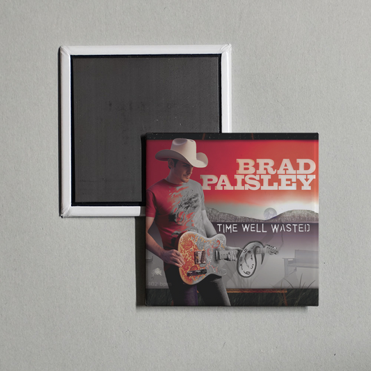 Brad Paisley - Time Well Wasted Album Cover Fridge Magnet