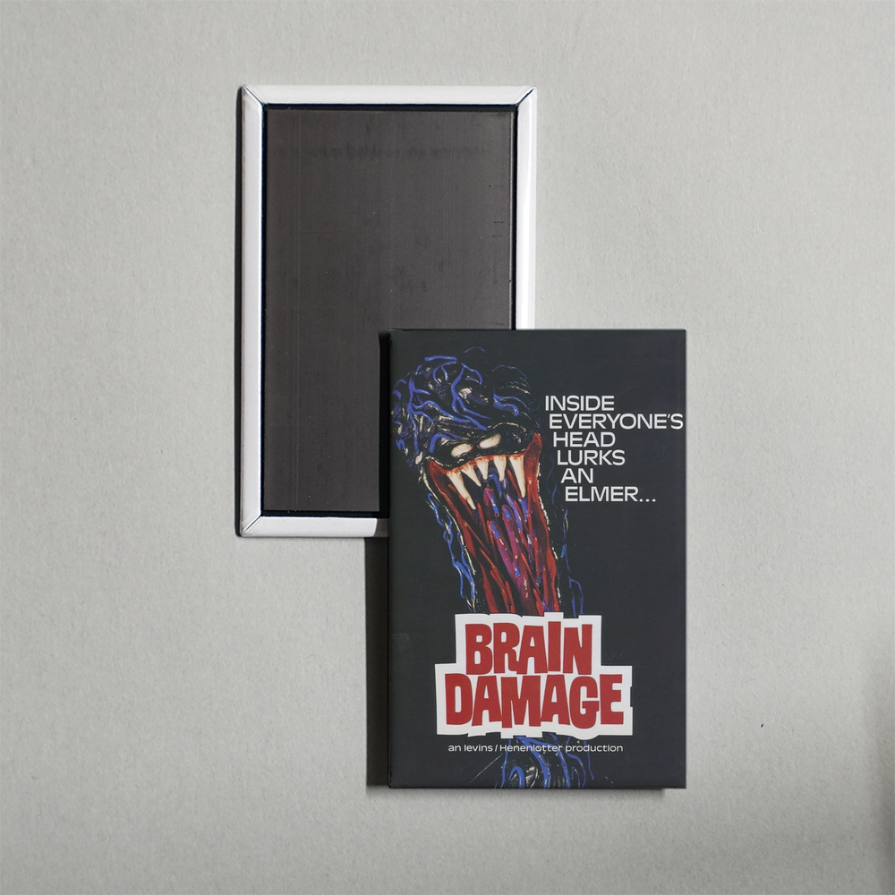 Brain Damage Mini Movie Fridge Magnet