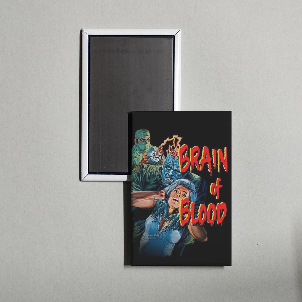 Brain of Blood Mini Movie Fridge Magnet