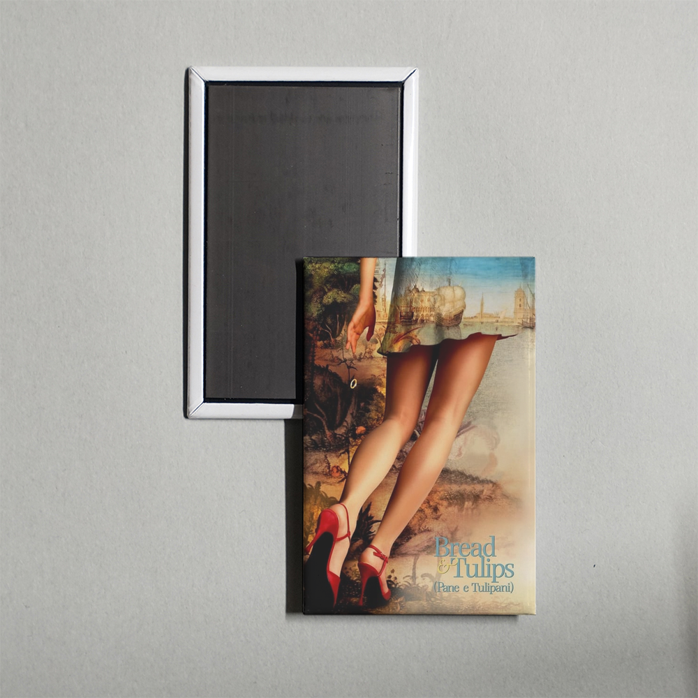 Bread and Tulips Mini Movie Fridge Magnet
