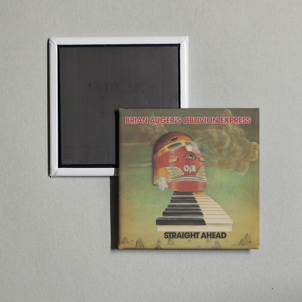 Brian Auger's Oblivion Express - Straight Ahead Album Cover Fridge Magnet