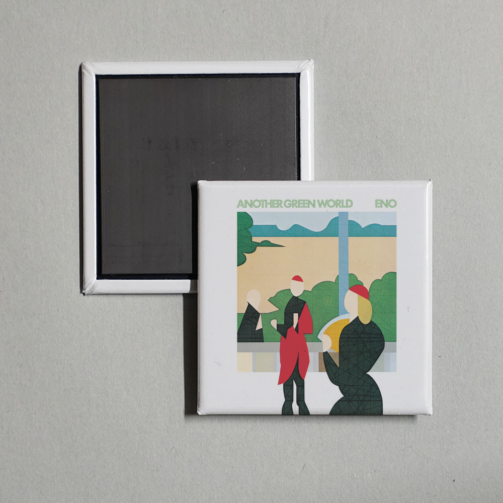 Brian Eno - Another Green World (2004 Remaster) Album Cover Fridge Magnet