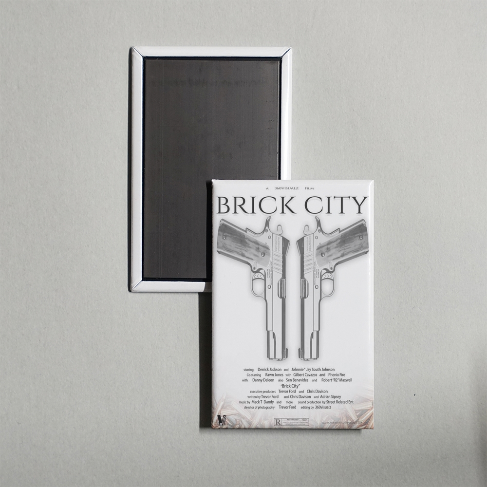 Brick City Mini Movie Fridge Magnet