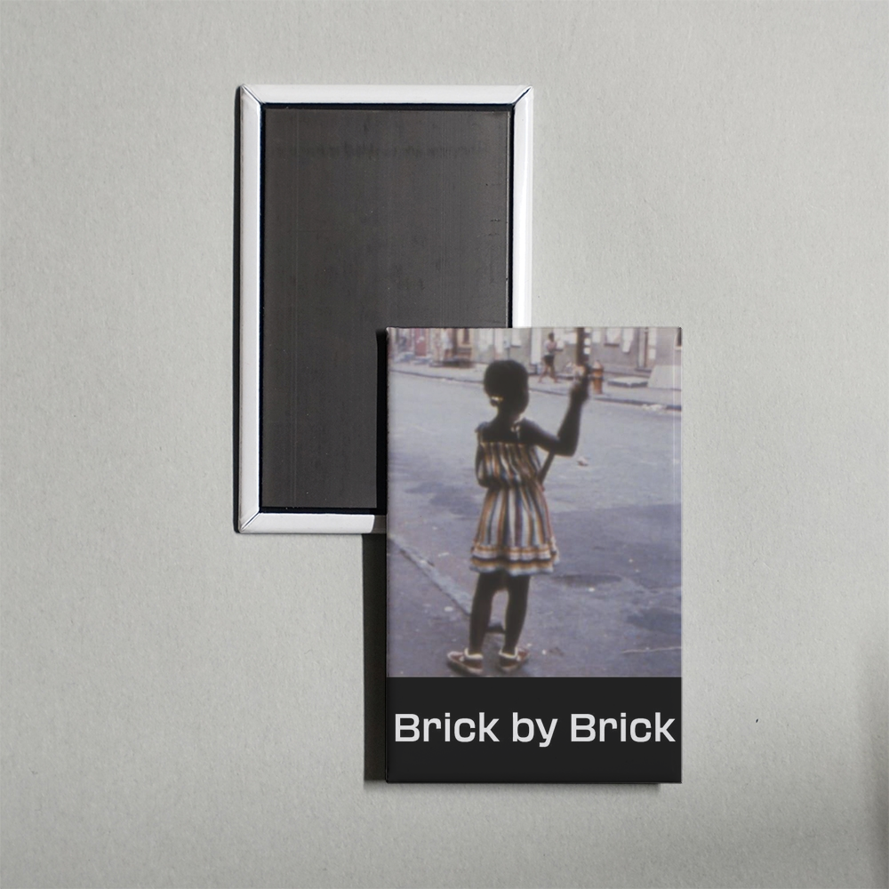 Brick by Brick Mini Movie Fridge Magnet