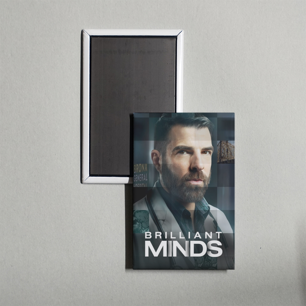 Brilliant Minds TV Show Fridge Magnet