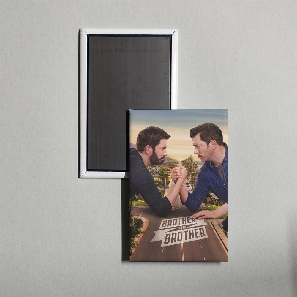 Brother vs. Brother TV Show Fridge Magnet