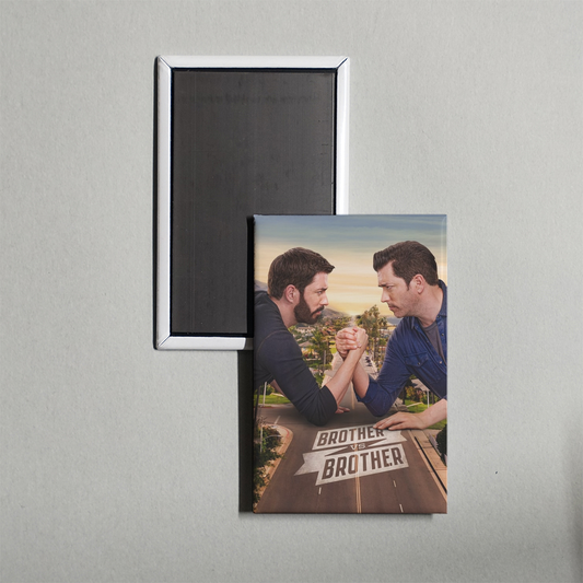 Brother vs. Brother TV Show Fridge Magnet