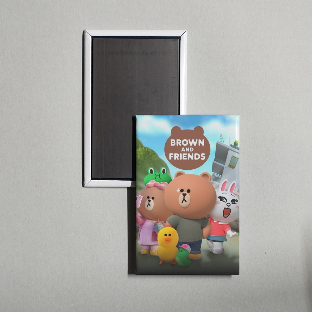 Brown and Friends TV Show Fridge Magnet