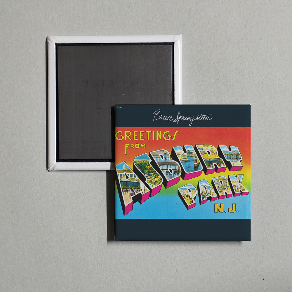 Bruce Springsteen - Greetings from Asbury Park, N.J. Album Cover Fridge Magnet