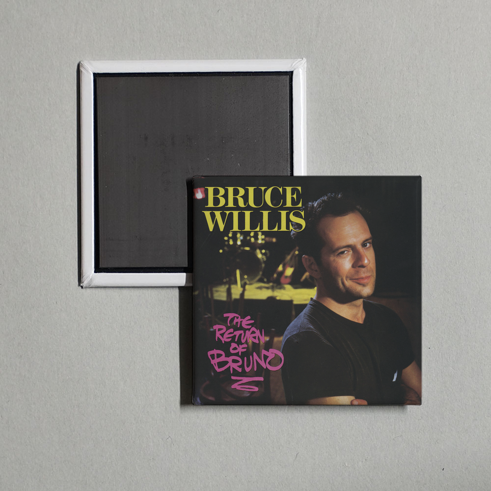 Bruce Willis - The Return Of Bruno Album Cover Fridge Magnet