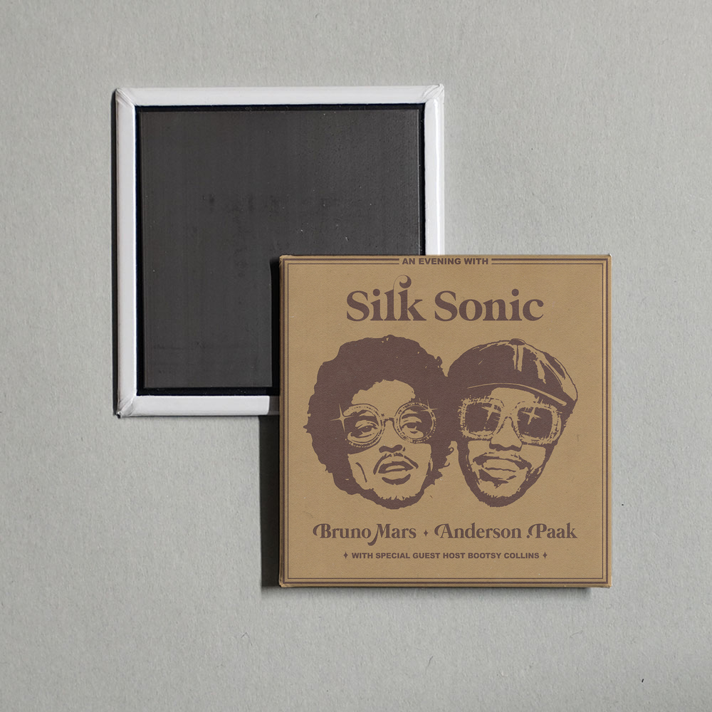 Bruno Mars - An Evening With Silk Sonic Album Cover Fridge Magnet