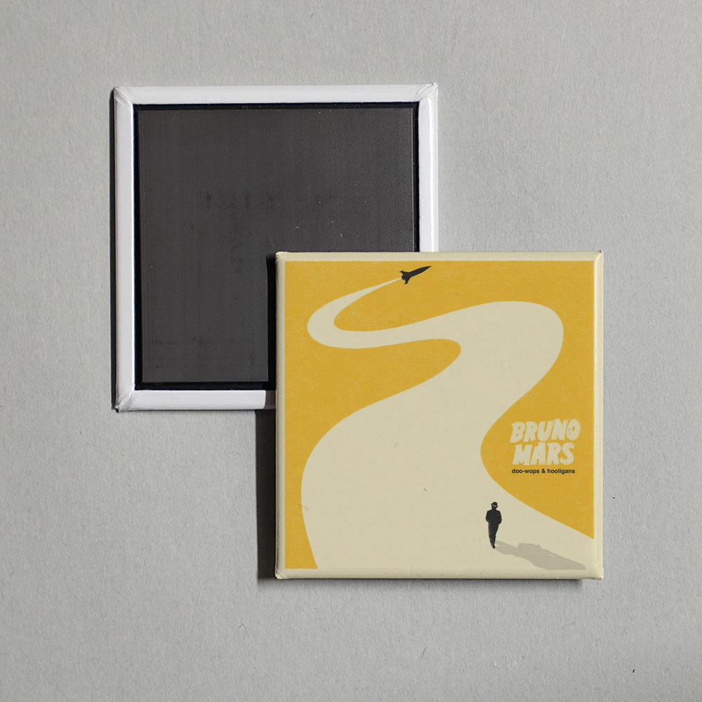 Bruno Mars - Doo-Wops & Hooligans Album Cover Fridge Magnet