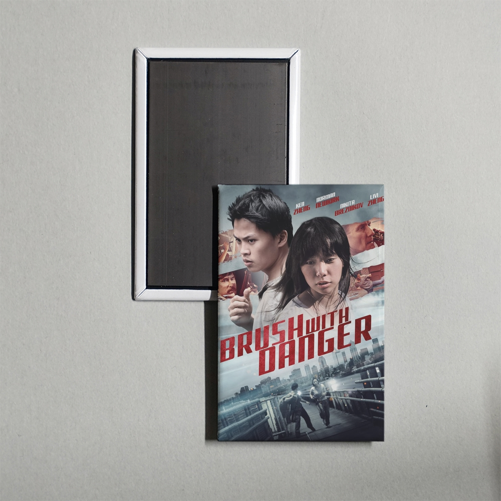 Brush with Danger Mini Movie Fridge Magnet