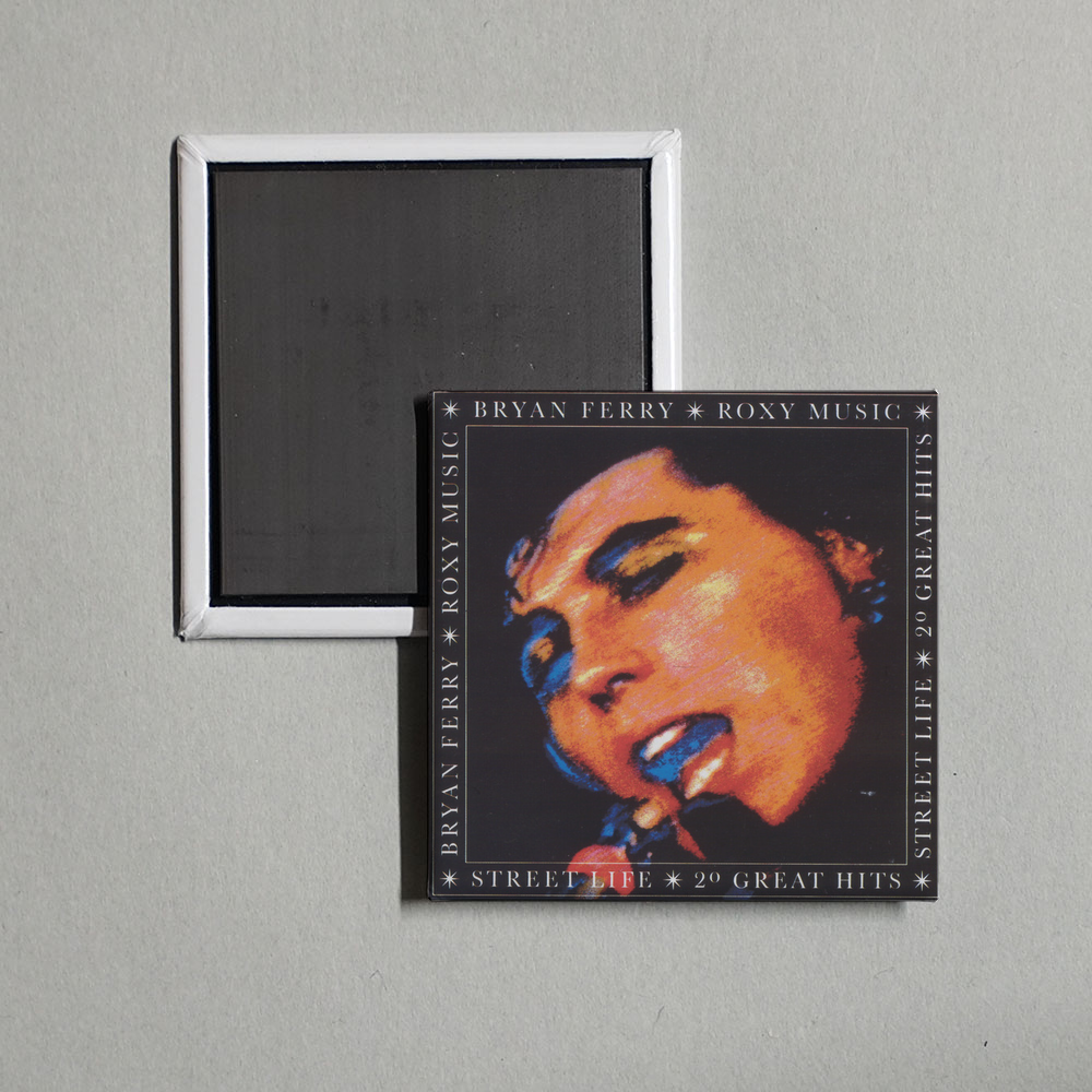 Bryan Ferry - Street Life - 20 Greatest Hits Album Cover Fridge Magnet