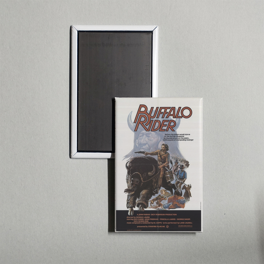 Buffalo Rider Mini Movie Fridge Magnet